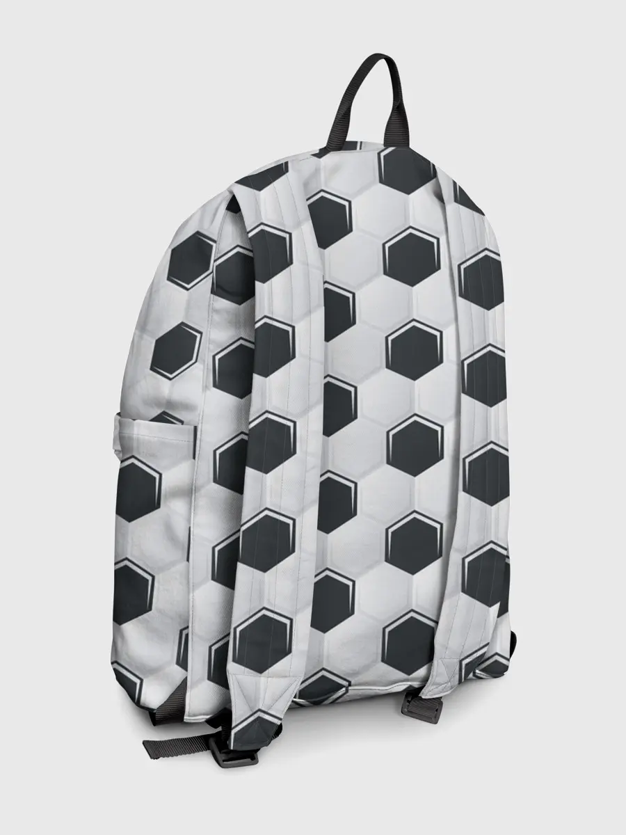 Рюкзак джинсовый / Текстура футбольного мяча