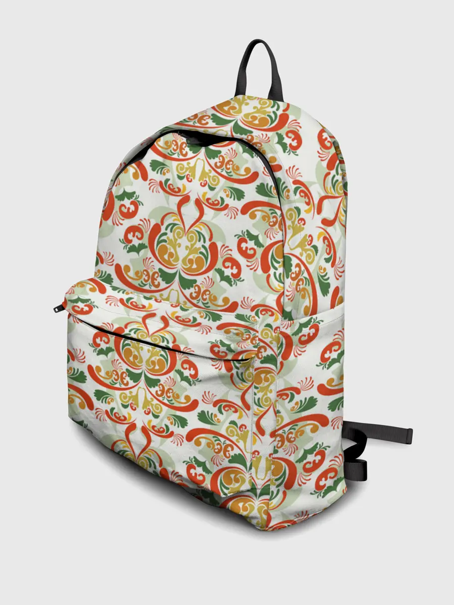 Рюкзак джинсовый / Хохломские узоры II