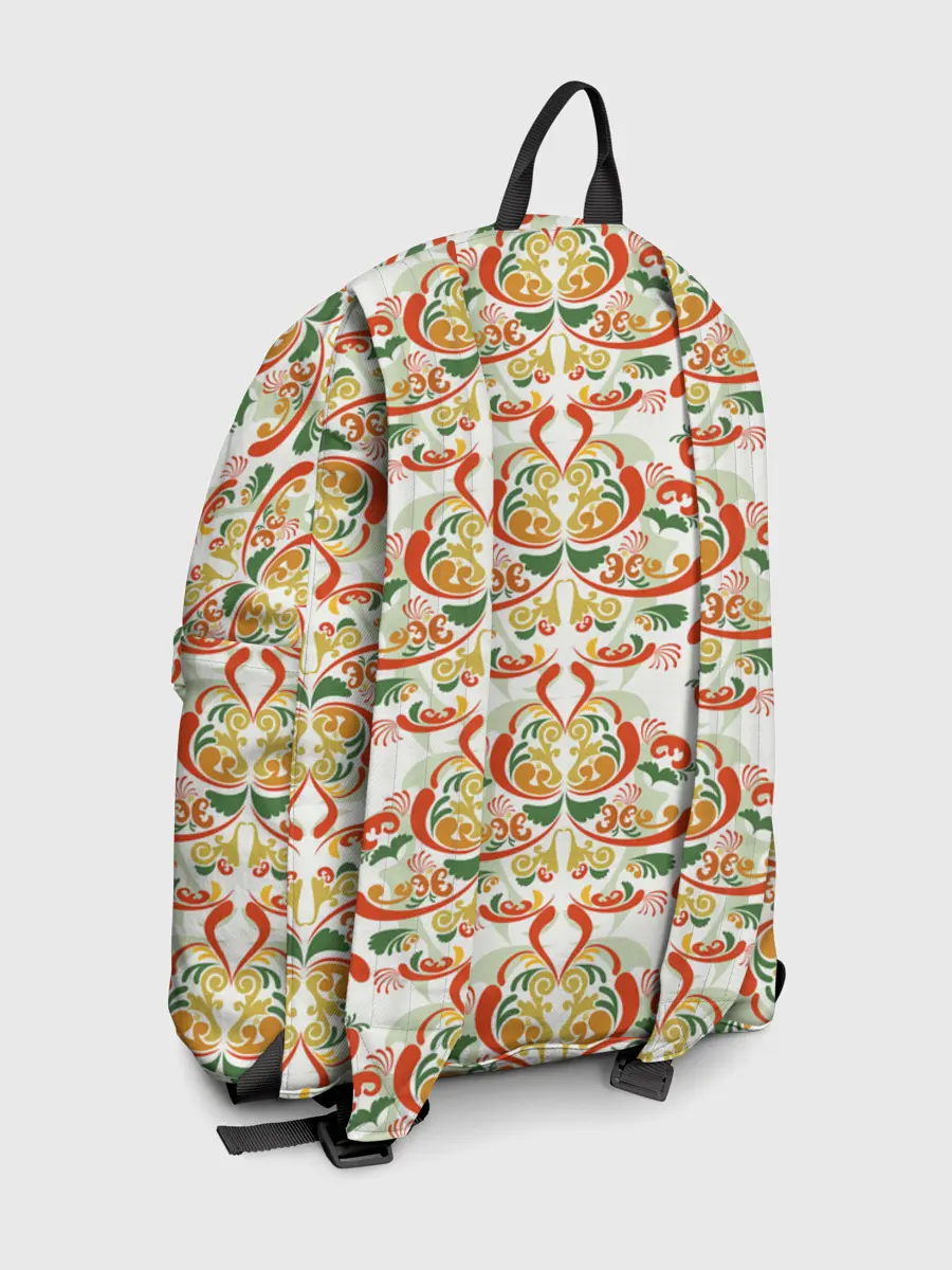 Рюкзак джинсовый / Хохломские узоры II