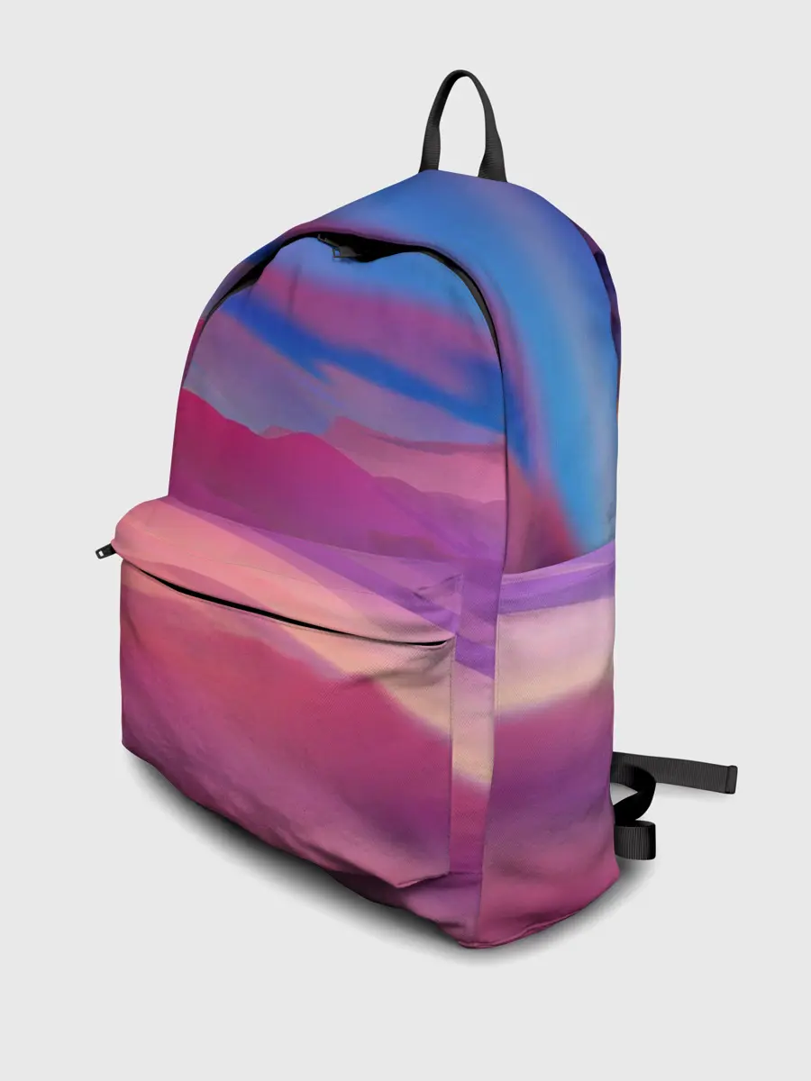 Рюкзак джинсовый / Гармоничные цветовые волны