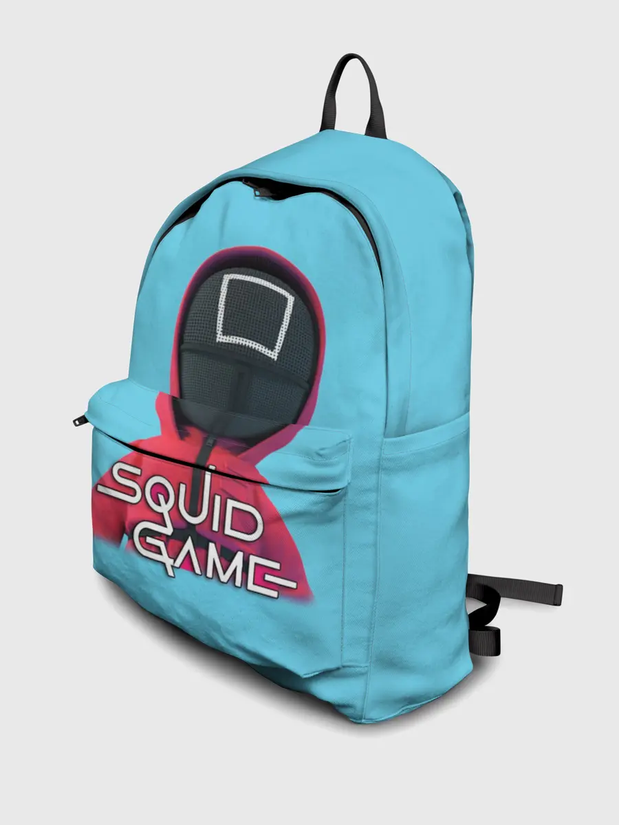 Рюкзак джинсовый / Squid game квадрат - Игра в кальмара