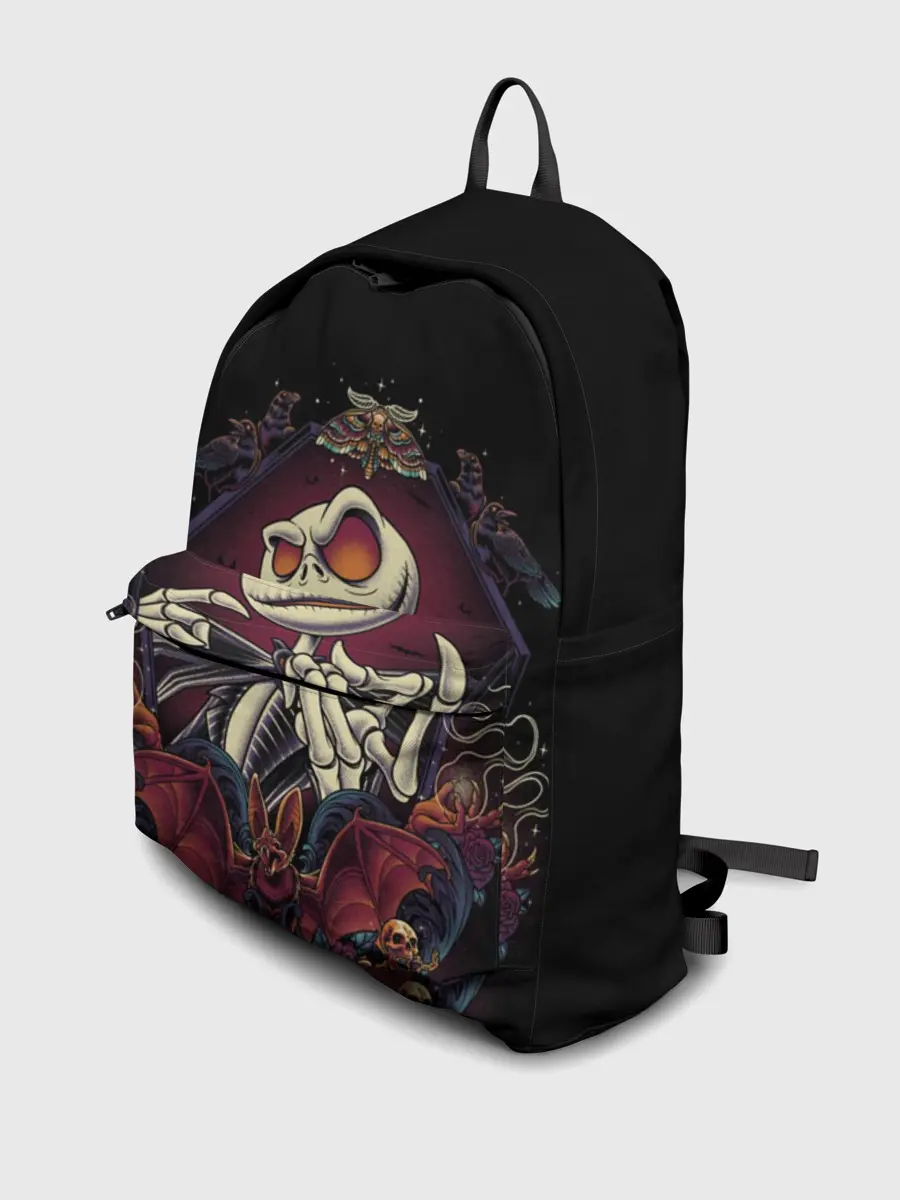 Рюкзак джинсовый / Скелет Хэллоуин