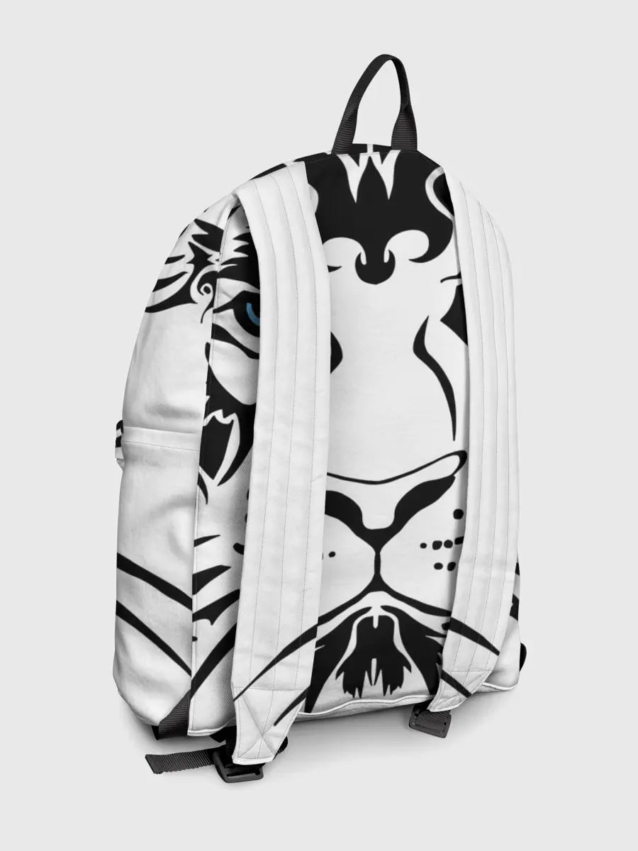 Рюкзак джинсовый / Водяной голубоглазый тигр