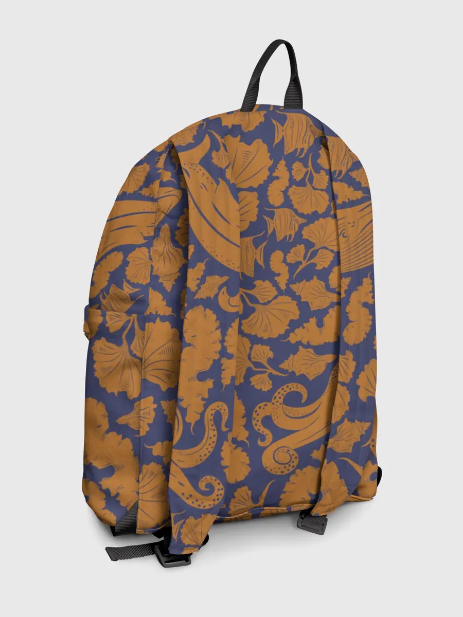 Рюкзак джинсовый / Морская гуашь