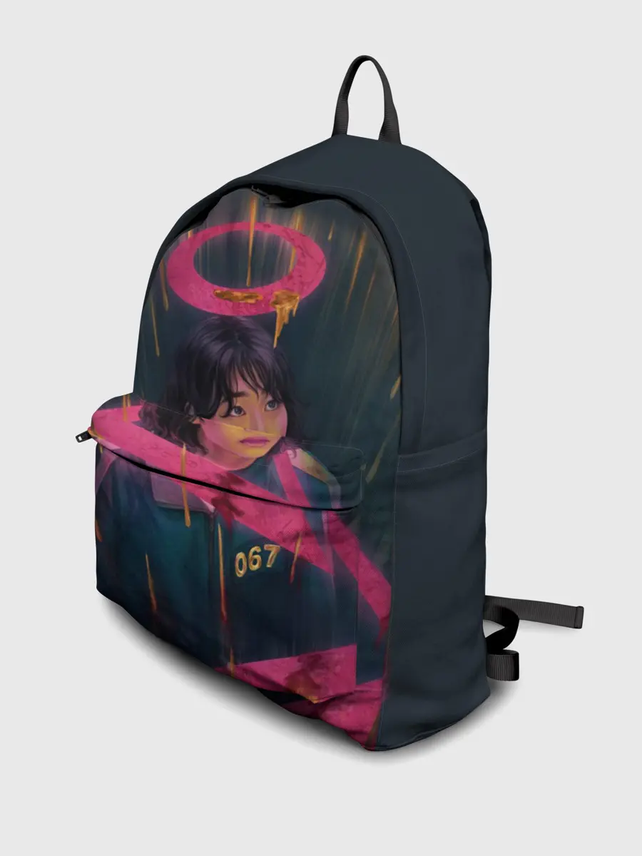 Рюкзак джинсовый / УЧАСТНИК 067 | ИГРА В КАЛЬМАРА | SQUID GAME