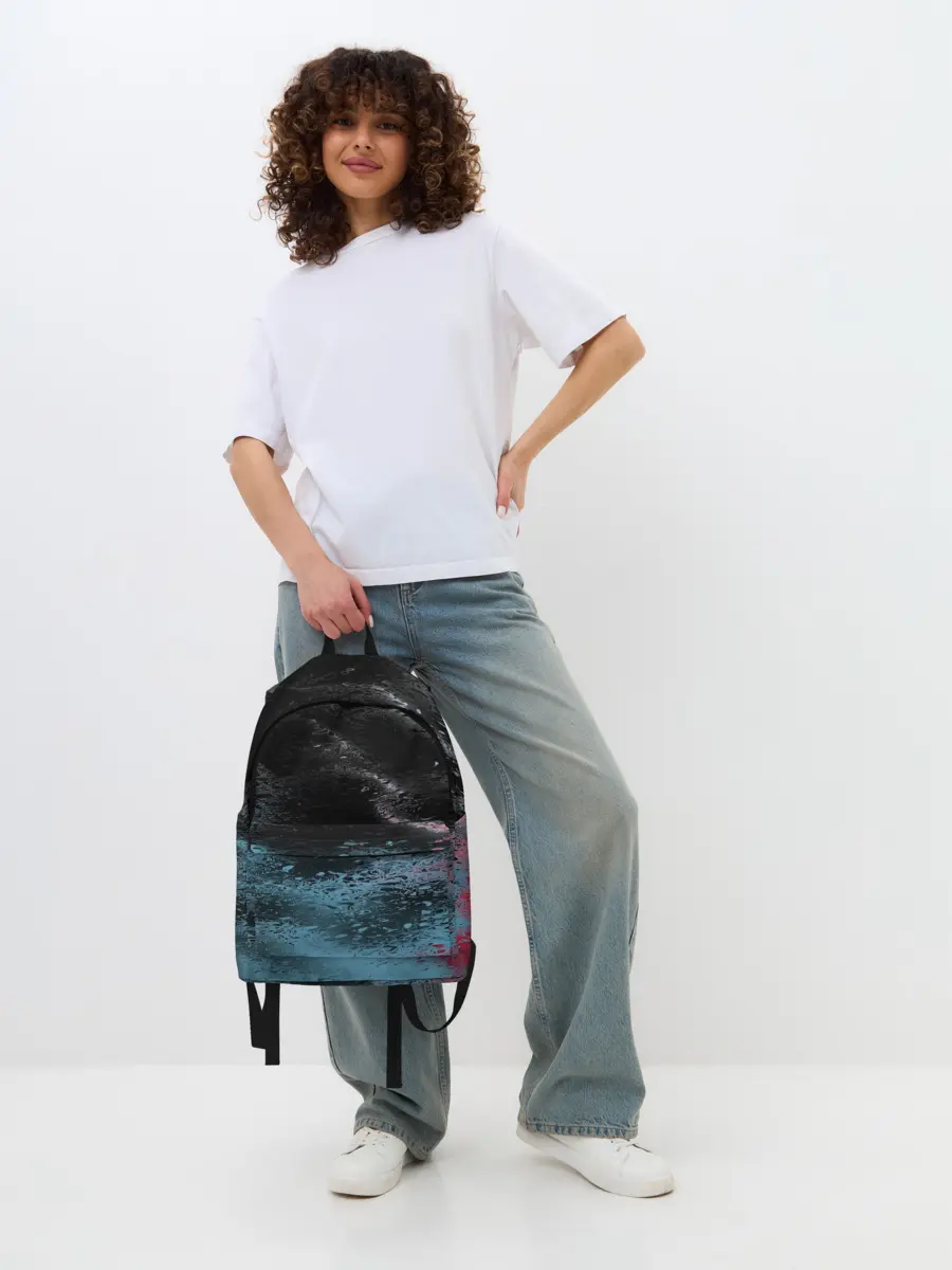 Рюкзак джинсовый / Распад красок