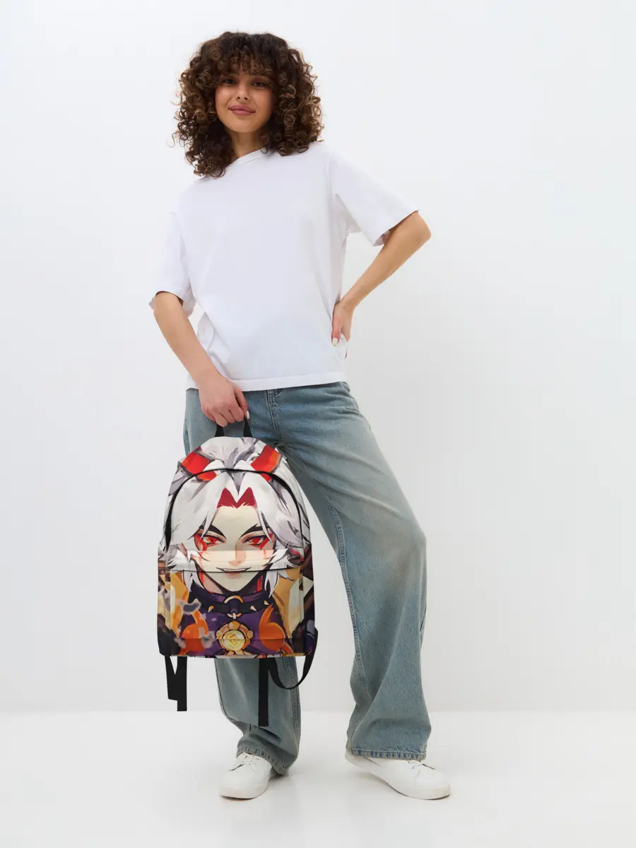 Рюкзак джинсовый / Arataki Itto Genshin Impact