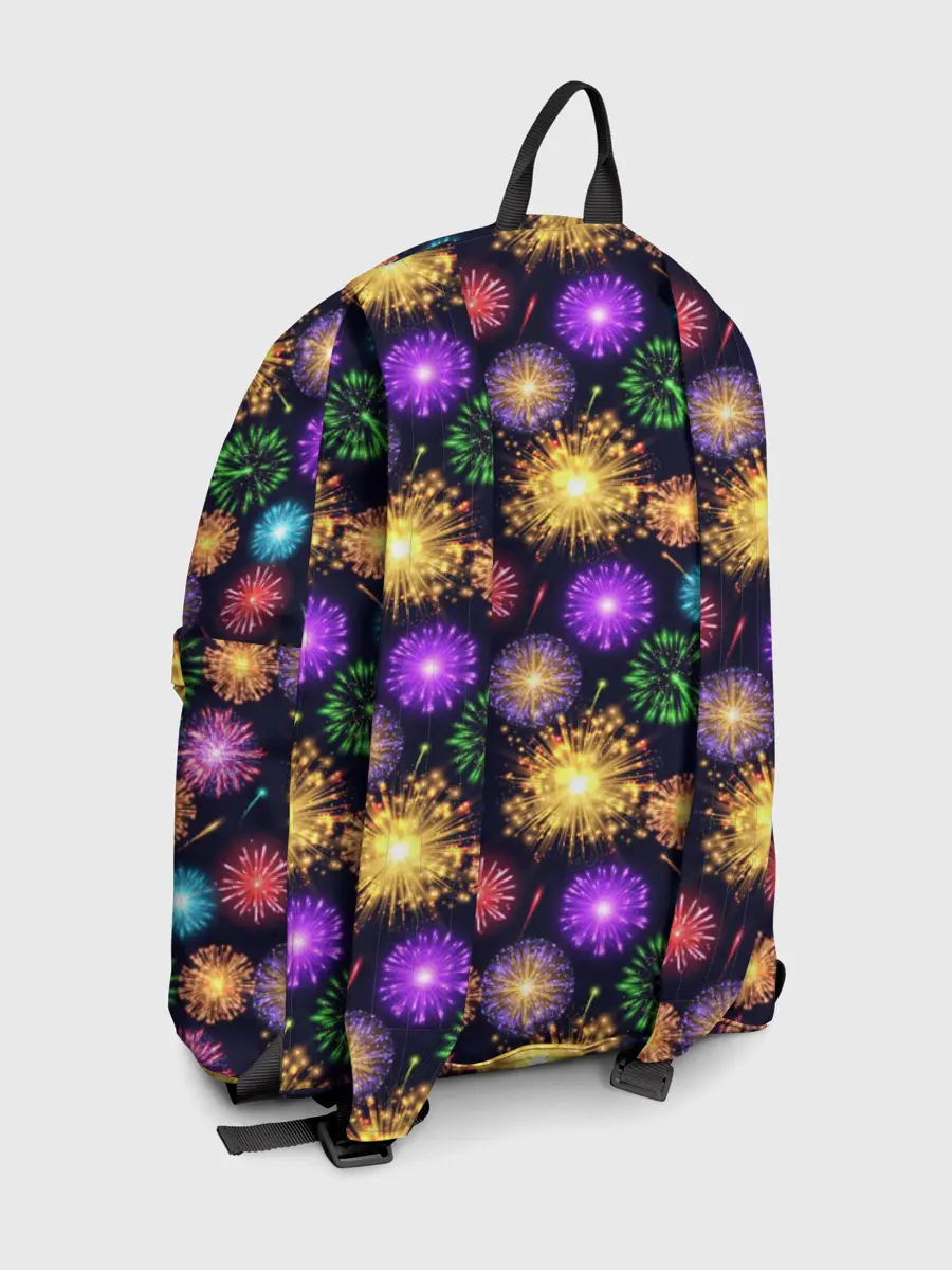 Рюкзак джинсовый / Праздничный Фейерверк