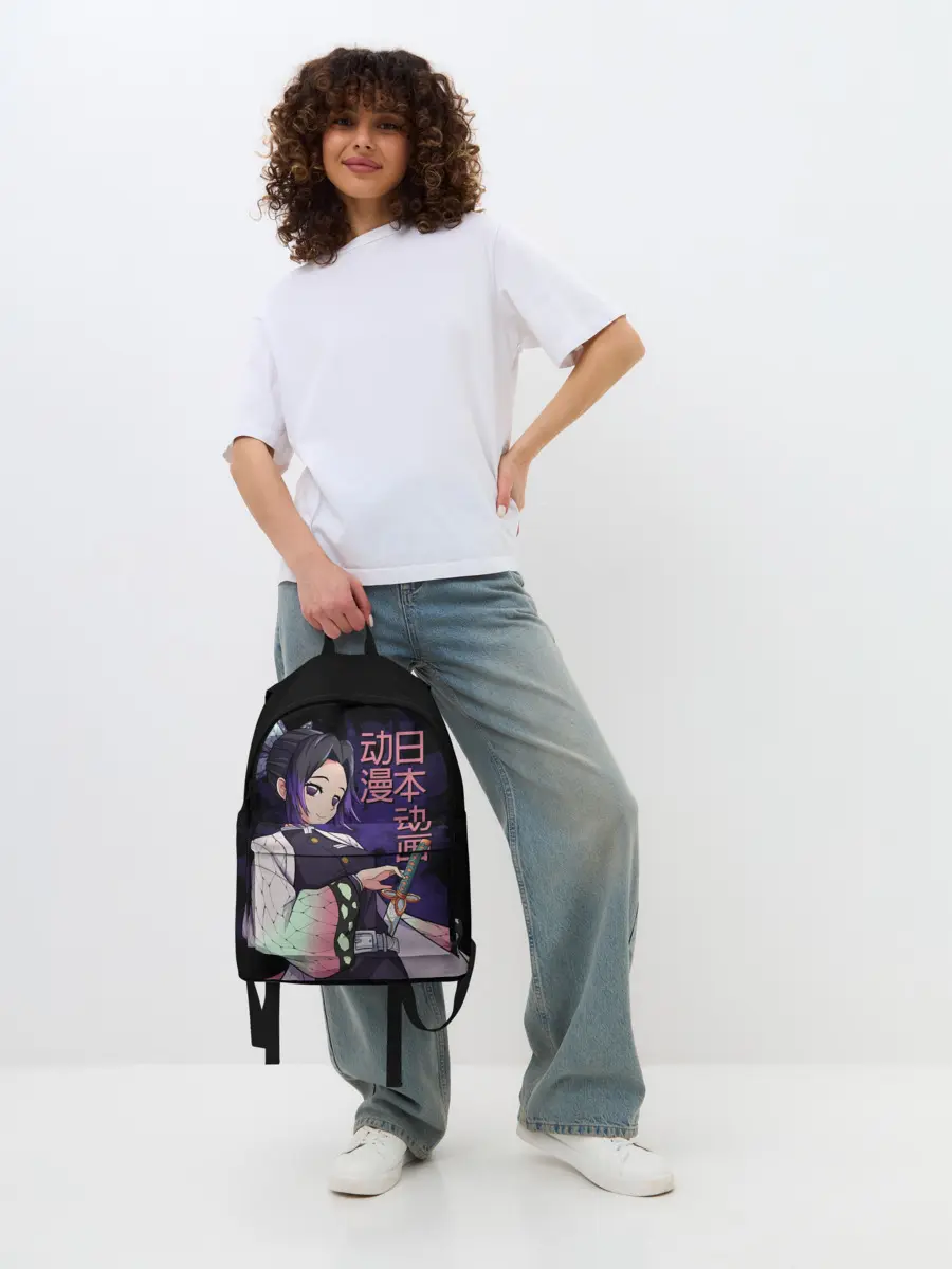 Рюкзак джинсовый / Шинобу Кочо, Kimetsu no Yaiba