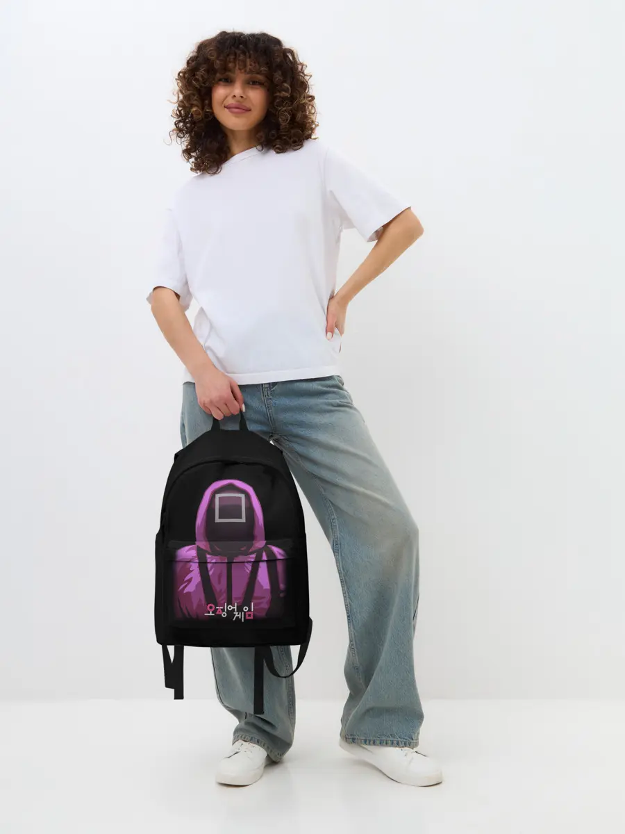 Рюкзак джинсовый / Squid Game Square Guy