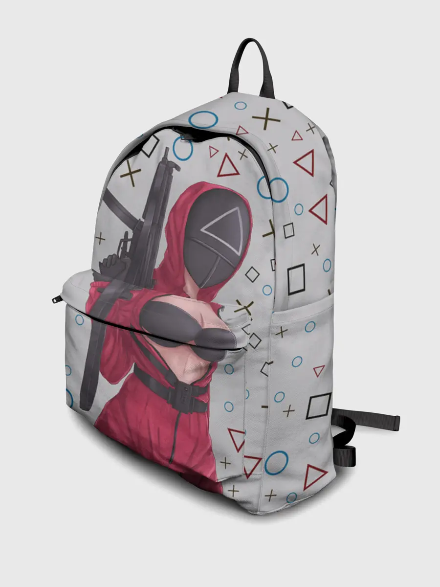 Рюкзак джинсовый / ОПАСНЫЙ ТРЕУГОЛЬНИК | ИГРА В КАЛЬМАРА