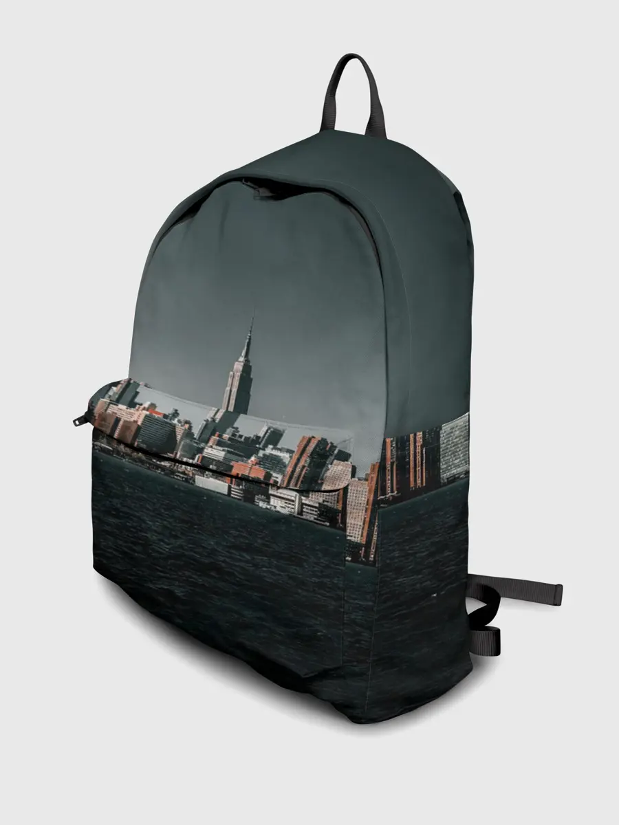 Рюкзак джинсовый / Вид на Нью Йорк