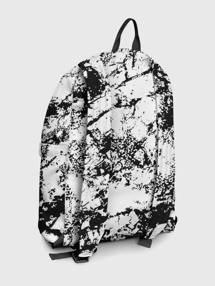 Рюкзак джинсовый / Эффект линогравюры