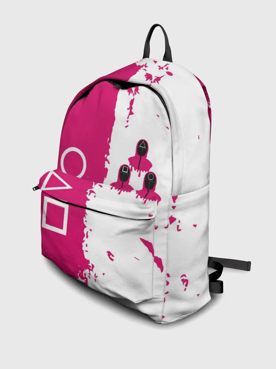 Рюкзак джинсовый / Игра в кальмара геометрические фигуры