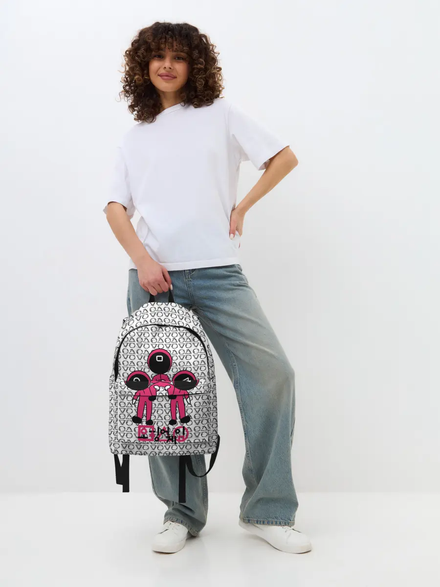 Рюкзак джинсовый / Игра в кальмара / Squid Game/