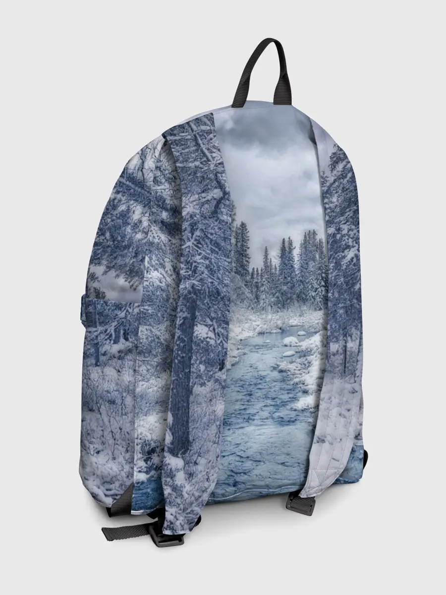 Рюкзак джинсовый / СНЕЖНЫЙ ПЕЙЗАЖ
