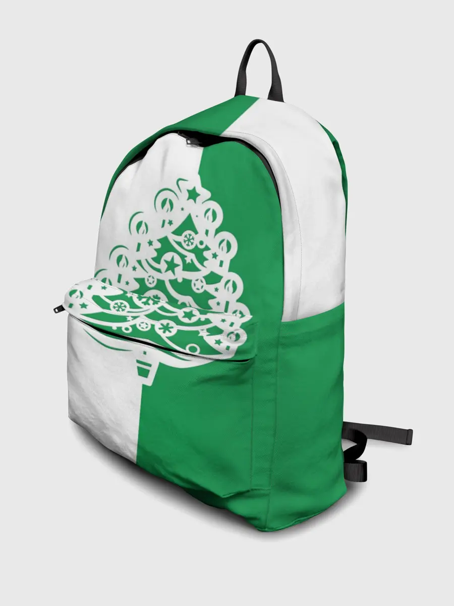 Рюкзак джинсовый / Зелёная Ёлочка