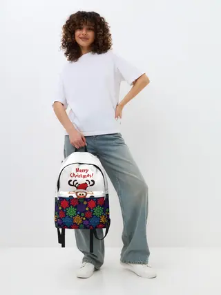 Рюкзак джинсовый / Merry Christmas