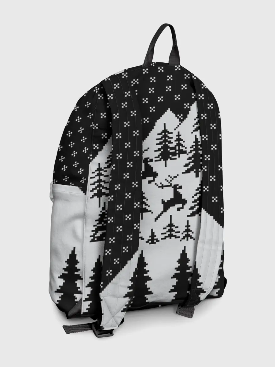 Рюкзак джинсовый / Северные Олени в Горах