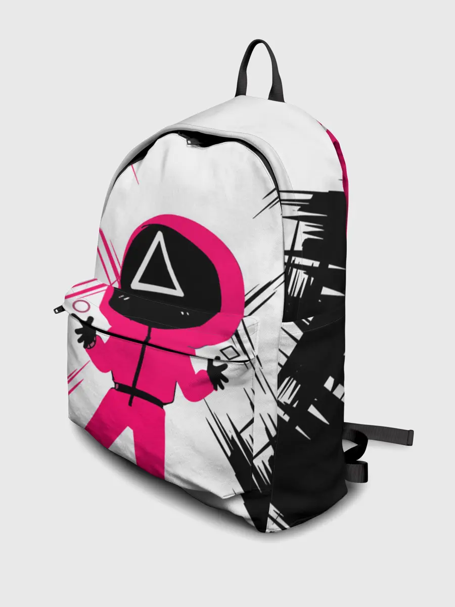 Рюкзак джинсовый / SQUID GAME | ИГРА В КАЛЬМАРА | треугольник.