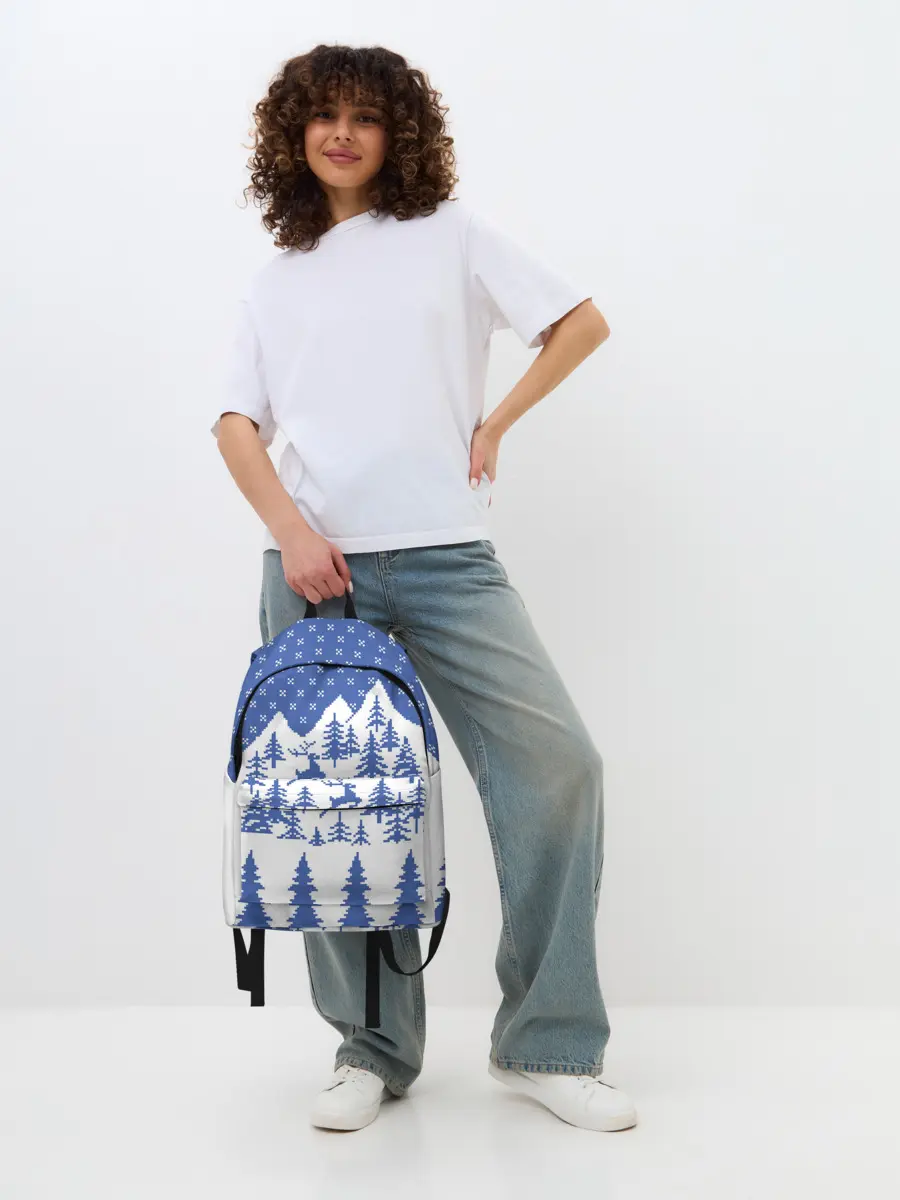 Рюкзак джинсовый / Горные Олени