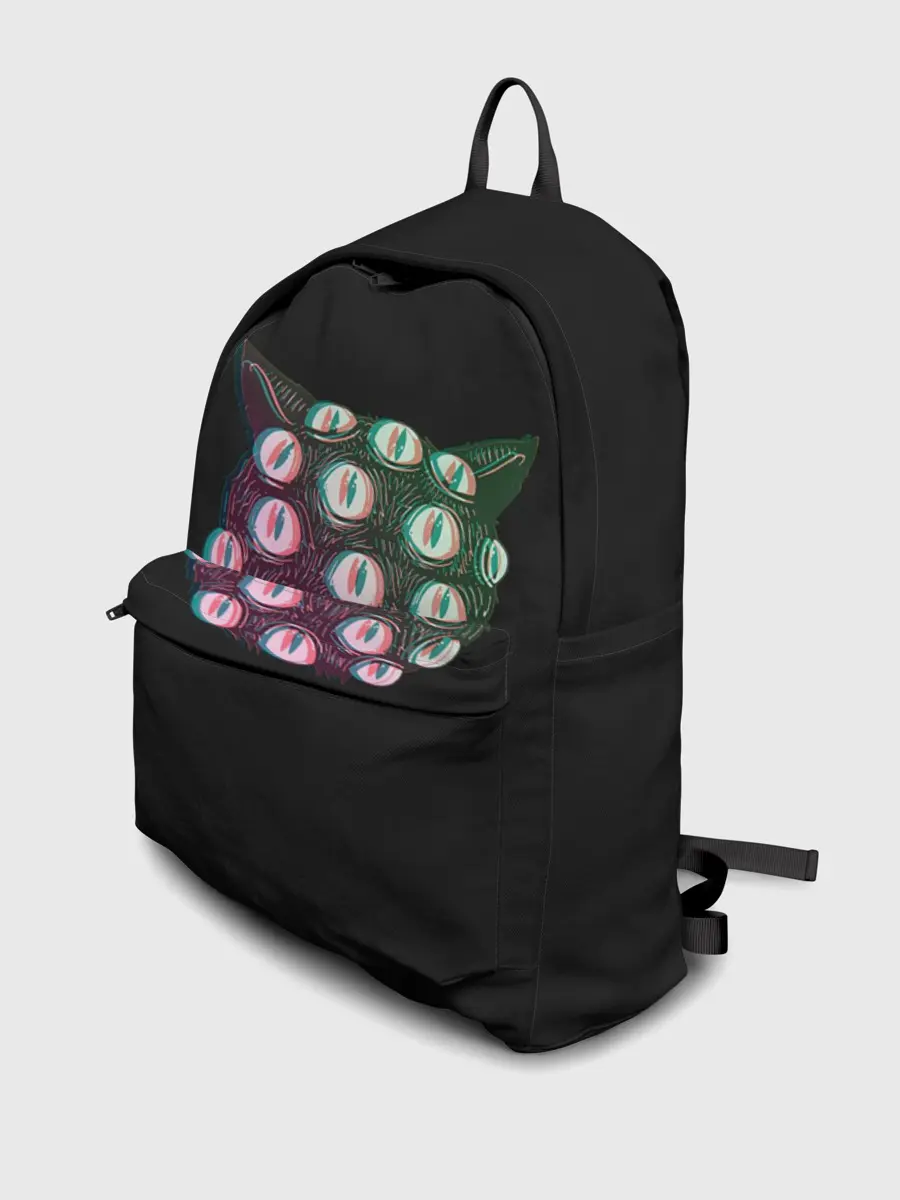 Рюкзак джинсовый / Космический Кот Монстр