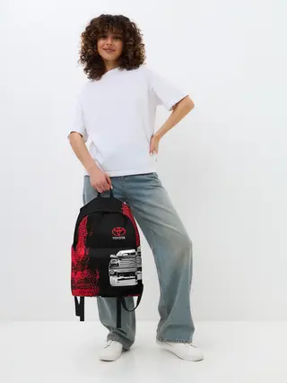 Рюкзак джинсовый / Тойота | Красные следы