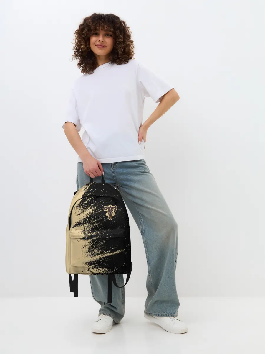 Рюкзак джинсовый / Black clover bull.