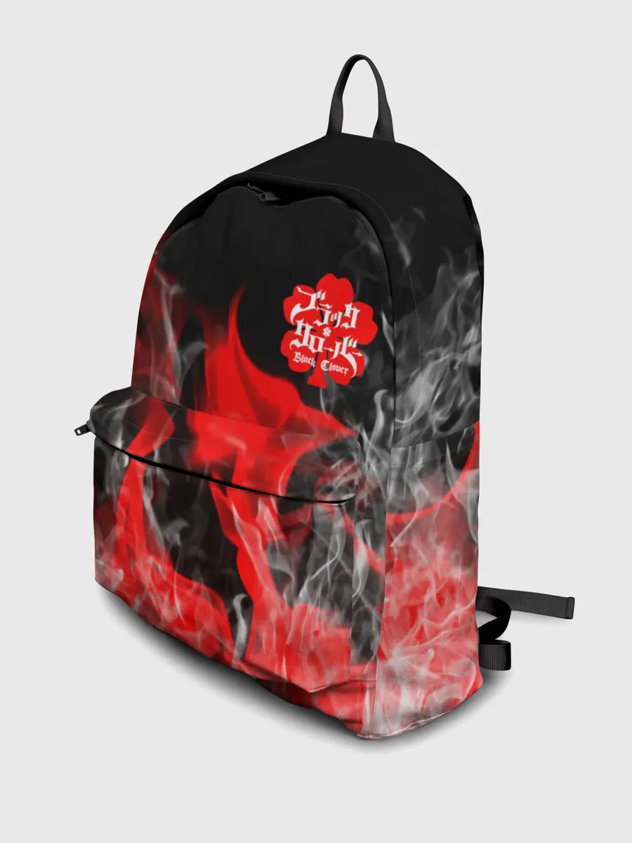 Рюкзак джинсовый / Чёрный клевер: Пламя.