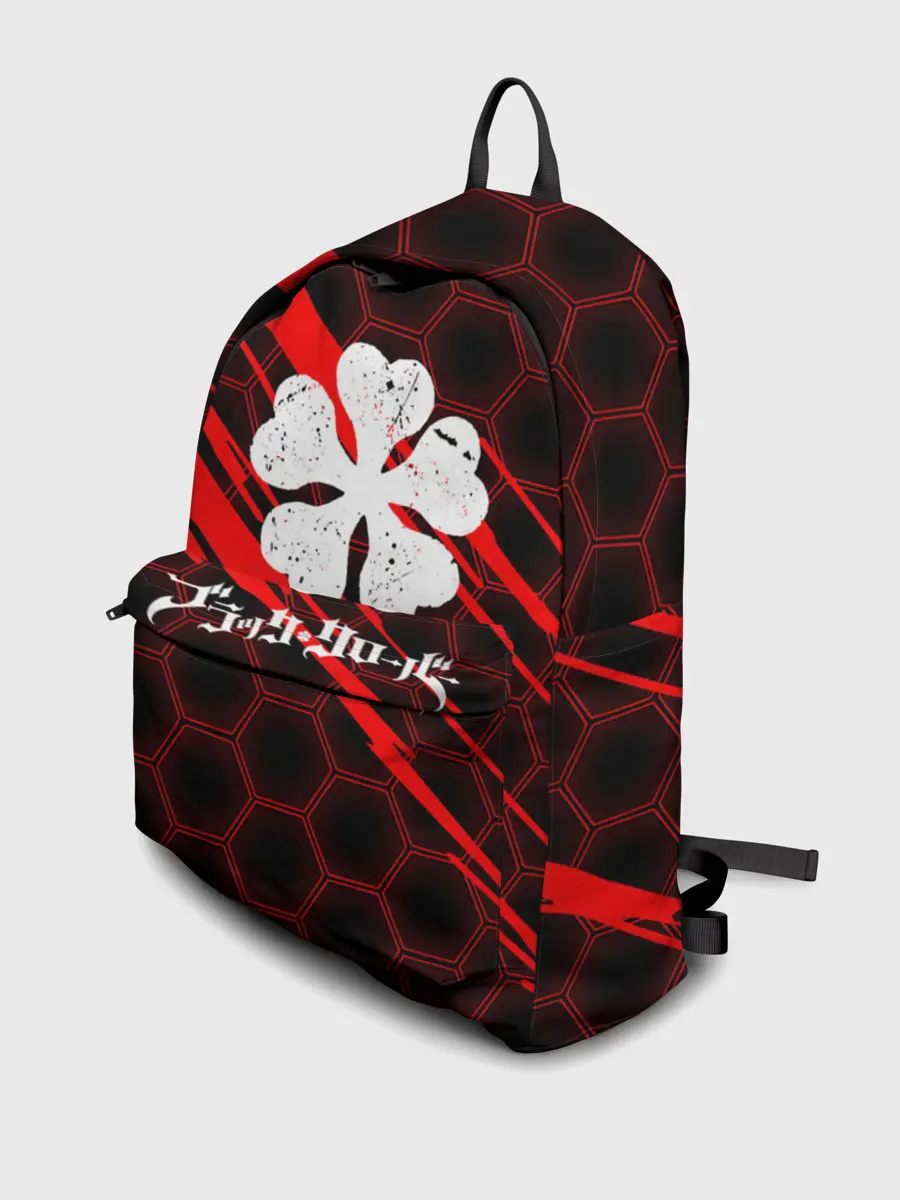 Рюкзак джинсовый / Чёрный клевер: Соты