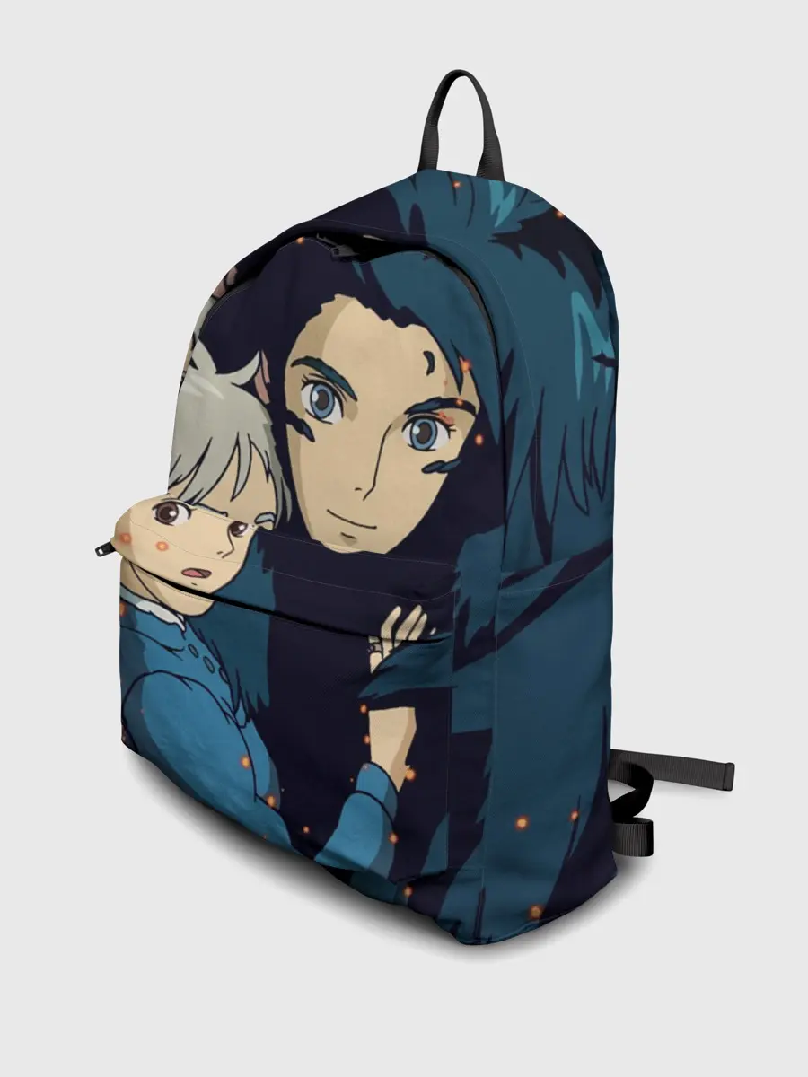 Рюкзак джинсовый / Ходячий замок Софи и Хаул летят