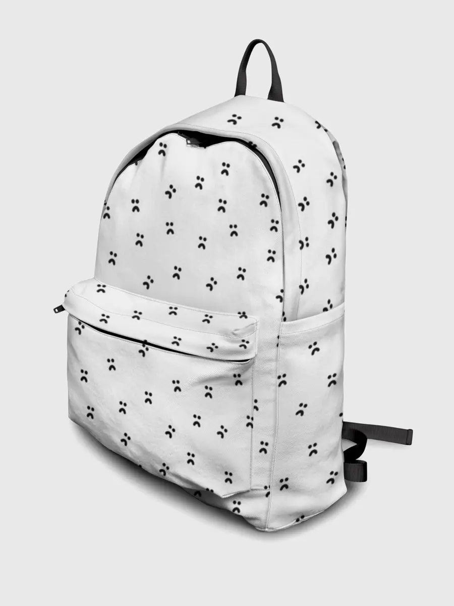 Рюкзак джинсовый / Нахмурившееся лицо