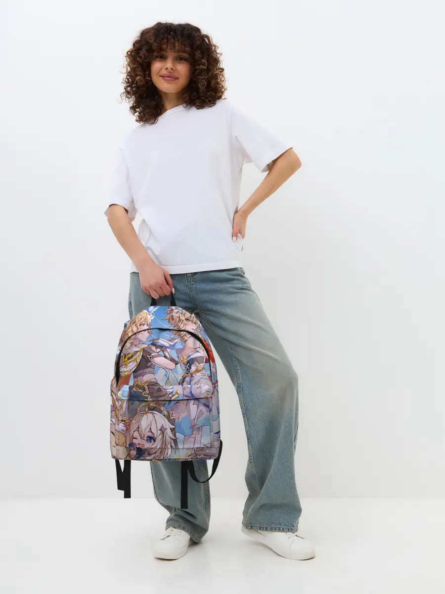 Рюкзак джинсовый / Genshin impact день рождение