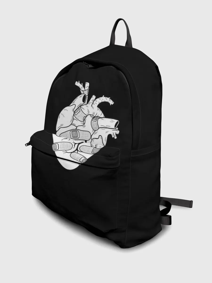 Рюкзак джинсовый / раненное-сердце