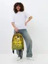 Рюкзак джинсовый / Влюблённые поцелуй художник Климт