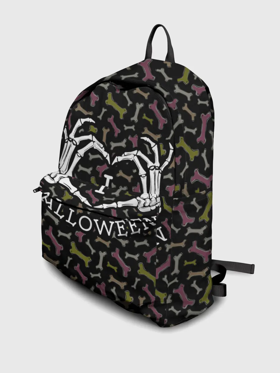 Рюкзак джинсовый / Я люблю Хэллоуин