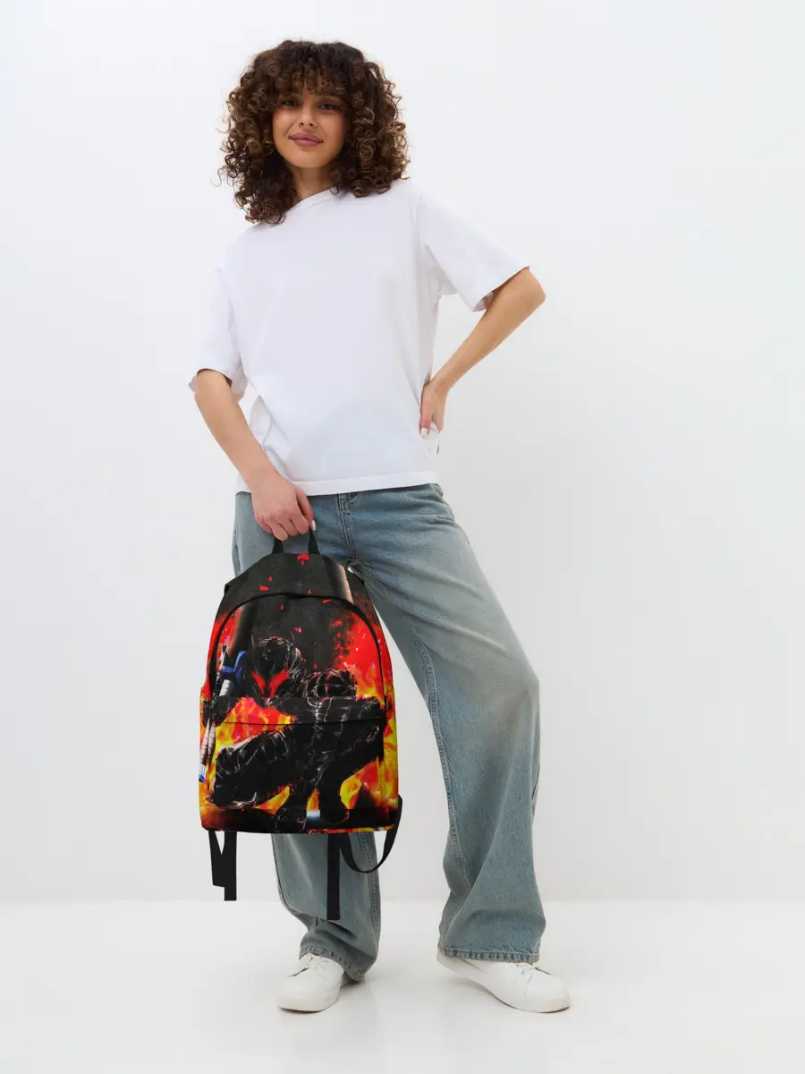 Рюкзак джинсовый / БЕРСЕРК ОГНЕННЫЙ | BERSERK