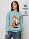 Женский свитшот / Лисичка минималистичная
