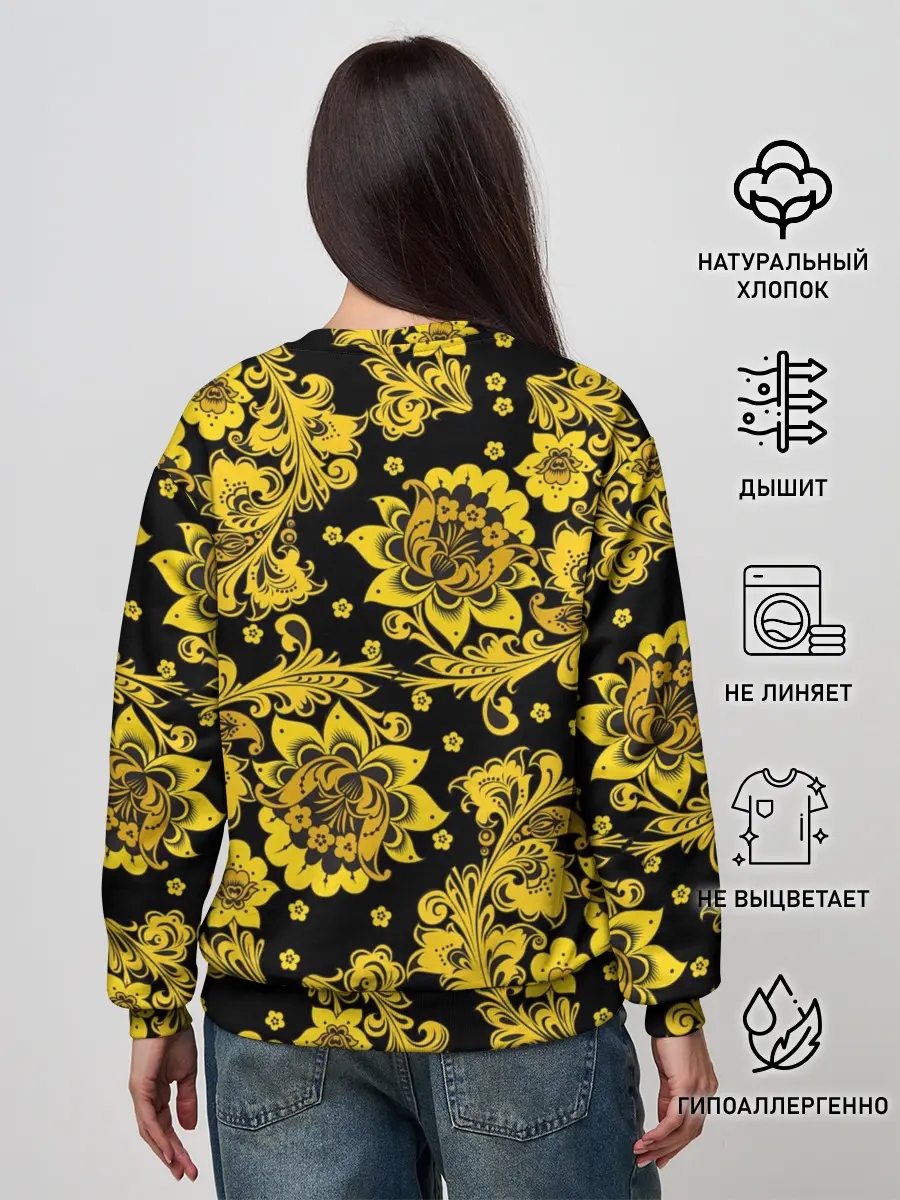 Женский свитшот / Хохлома