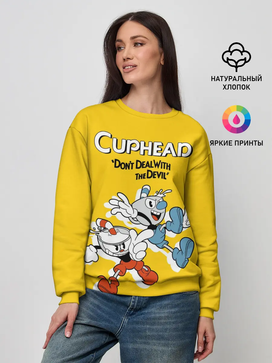 Женский свитшот / Cuphead