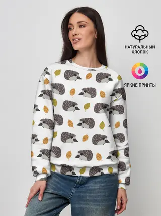 Женский свитшот / чего такой колючий?