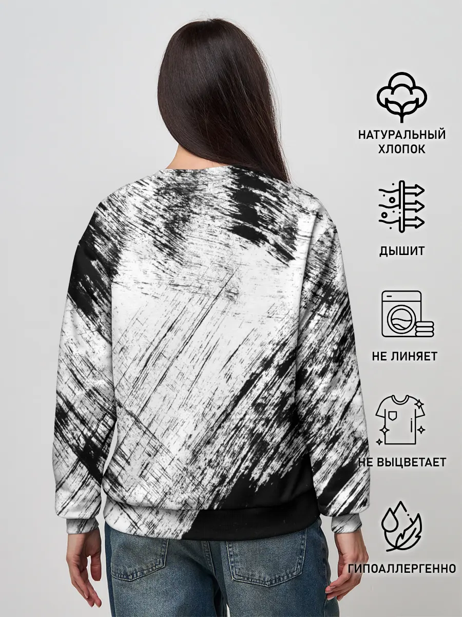 Женский свитшот / Штриховка