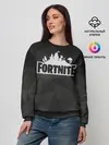 Женский свитшот / Fortnite Black Abstract