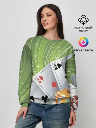 Женский свитшот / Покер Старс