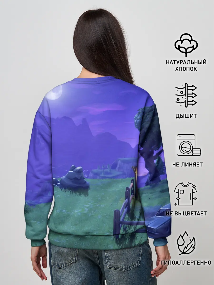 Женский свитшот / Fortnite Night