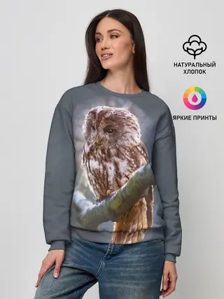 Женский свитшот / Сова