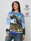 Женский свитшот / Стив на Эндер Драконе