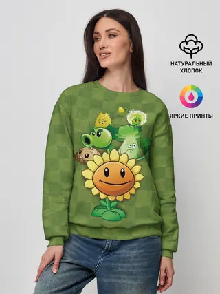 Женский свитшот / Plants vs Zombies