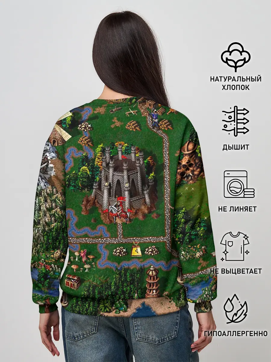 Женский свитшот / Карта