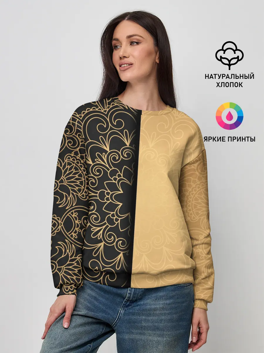 Женский свитшот / Черное золото
